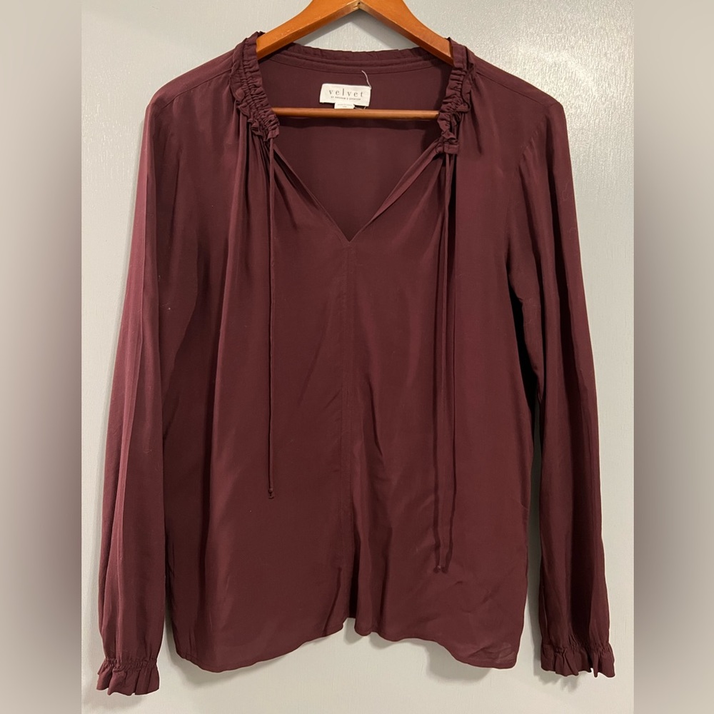 Velvet Simple Blouse